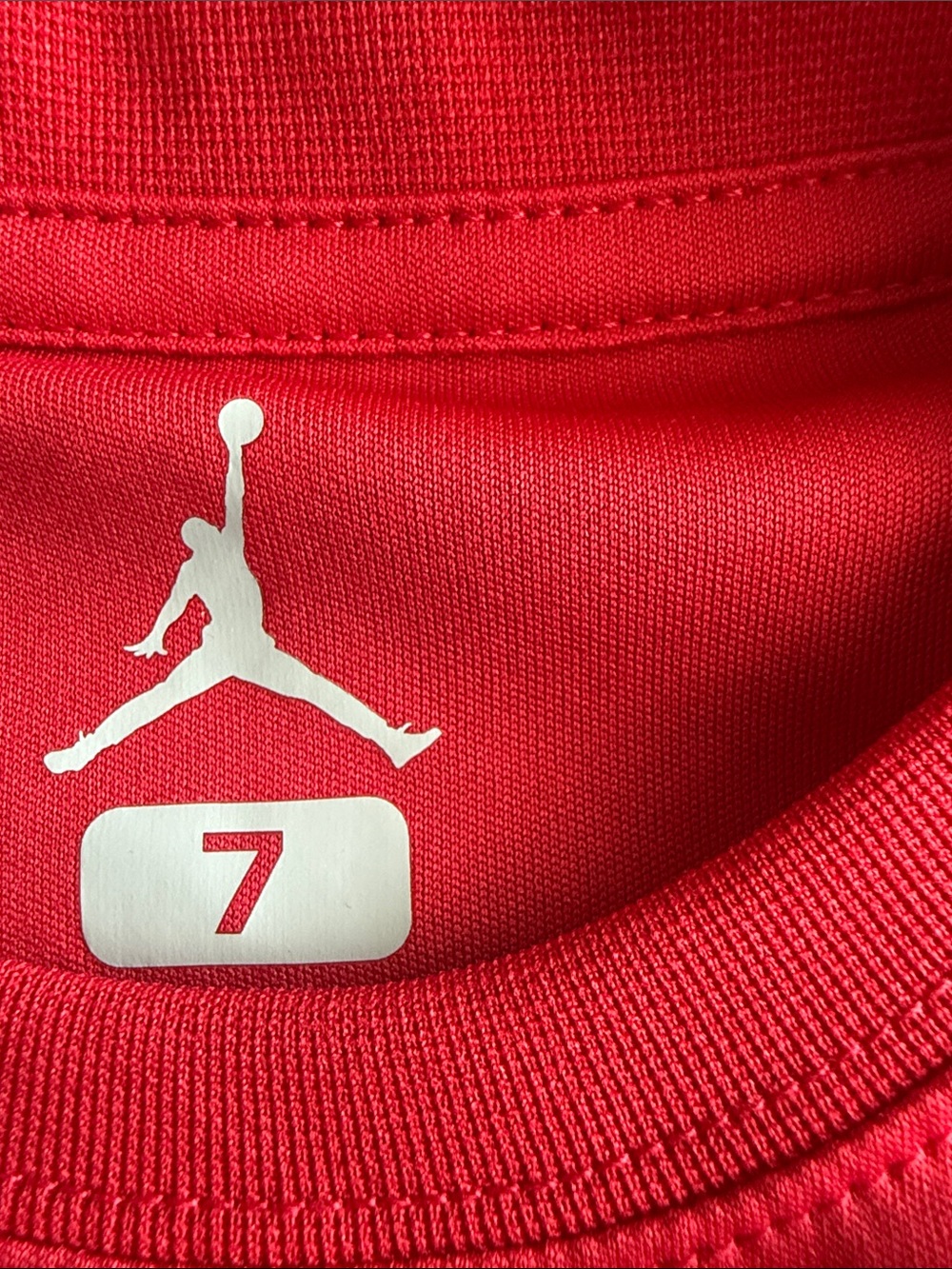 Jordan Red Tee with Black Jumpman Logo - Picture 2 of 3